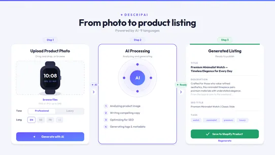DescripAI screenshot