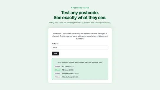 Rural Shipping &amp; RD Rates NZ screenshot