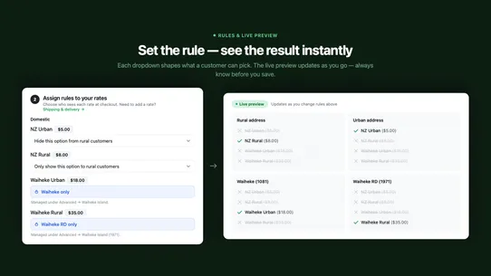 Rural Shipping &amp; RD Rates NZ screenshot