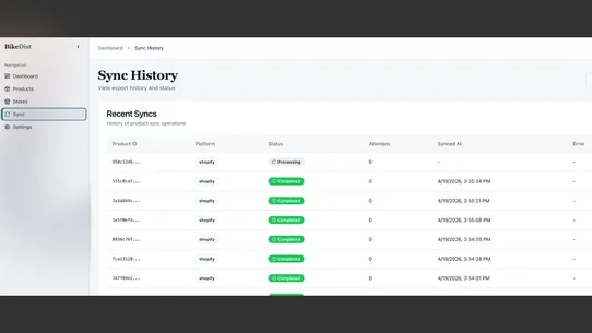 BikeDist screenshot