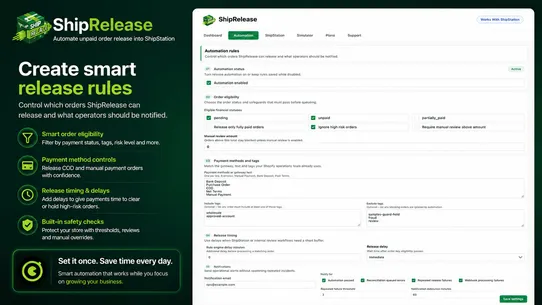 ShipRelease ‑ Order Release screenshot