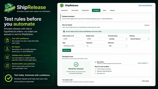 ShipRelease ‑ Order Release screenshot