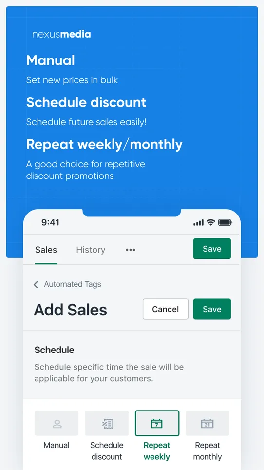 Easy:Sale Schedule Sales Price screenshot