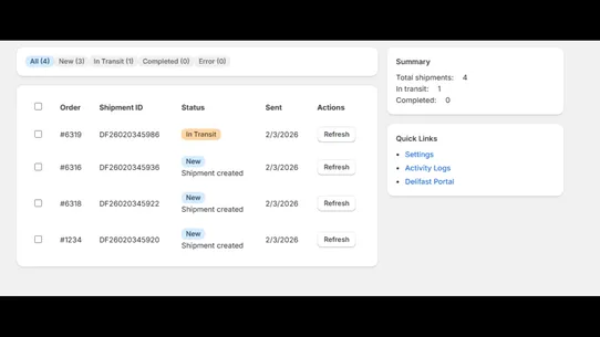 delifast screenshot
