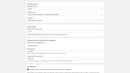AutoBlog: AI SEO Blog Agent screenshot