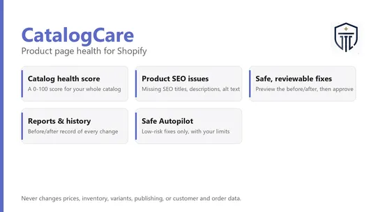 CatalogCare screenshot