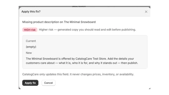 CatalogCare screenshot