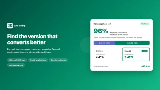 Appify Lift‑ A/B Testing screenshot