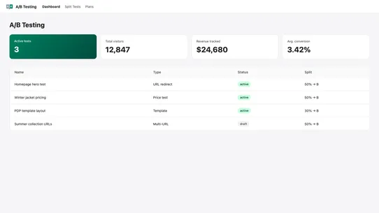 Appify Lift‑ A/B Testing screenshot