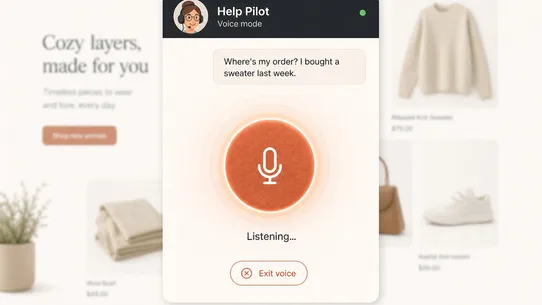 Help Pilot Voice Assistant screenshot