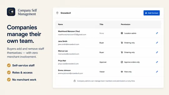 B2B Onboard, Lock &amp; Self Serve screenshot