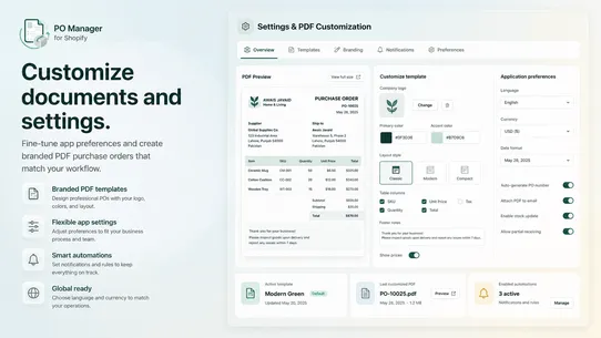 SupplyFlow ‑ Purchase Orders screenshot