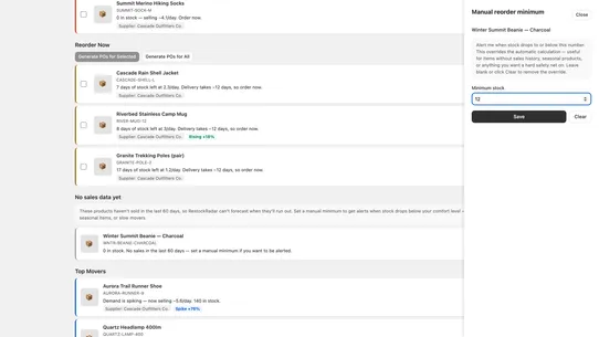 RestockRadar screenshot