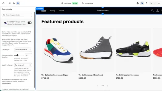 HoverPro:Secondary Image Hover screenshot