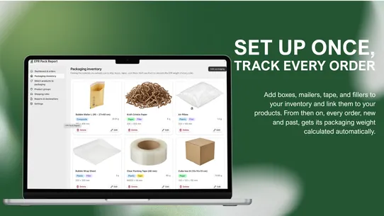 EPR Pack Report screenshot