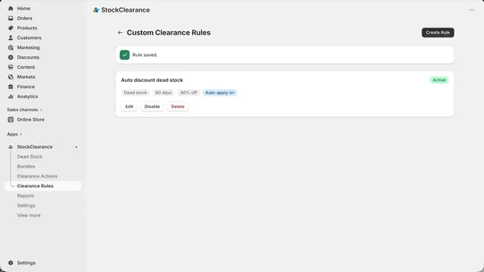 StockClearance &amp; Markdown screenshot