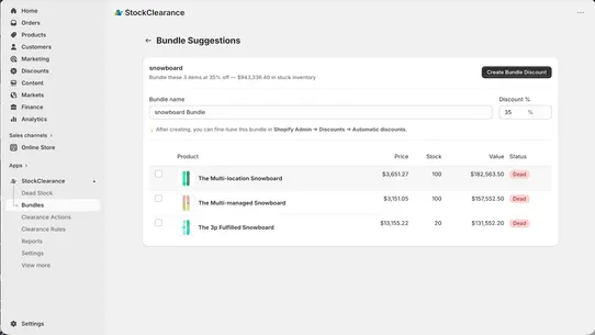StockClearance &amp; Markdown screenshot