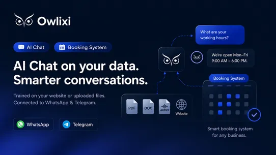 AI Chat &amp; Booking by Owlixi screenshot