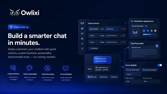 AI Chat &amp; Booking by Owlixi screenshot