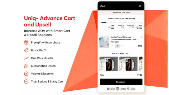 Uniq ‑ Cart Drawer Cart Upsell screenshot