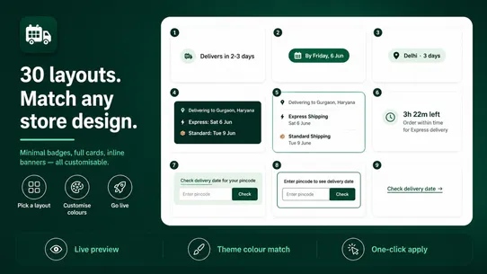 Pindrop — Delivery Date App screenshot