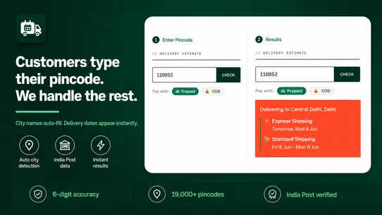Pindrop — Delivery Date App screenshot