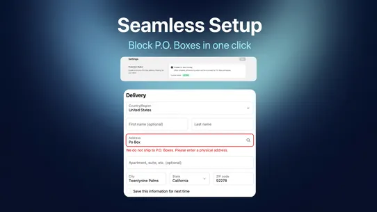 PO Box Blocker by mnurksr screenshot