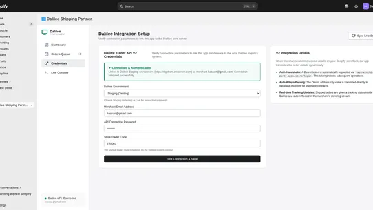 Dalilee Shipping Partner screenshot