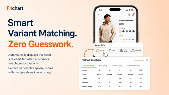 FitChart Size Chart Size Guide screenshot