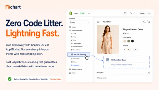 FitChart Size Chart Size Guide screenshot