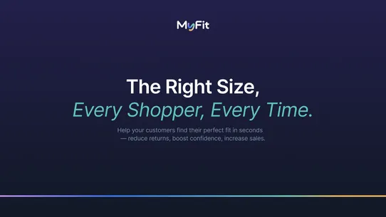 MyFit Size Recommender Quiz screenshot