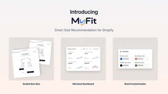 MyFit Size Recommender Quiz screenshot