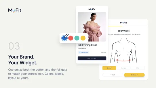 MyFit Size Recommender Quiz screenshot
