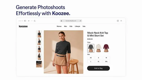 KOOZEE ‑ AI E‑Commerce Images screenshot