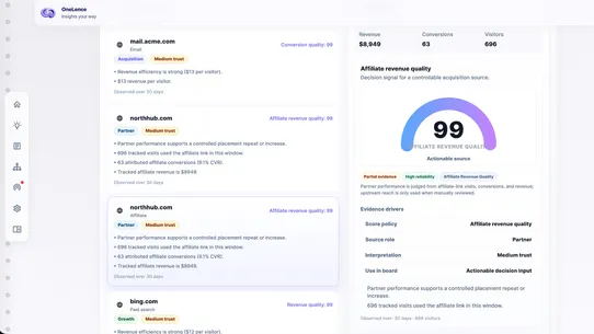 OneLence Connect screenshot