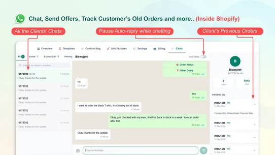 Autometick WhatsApp Messaging screenshot