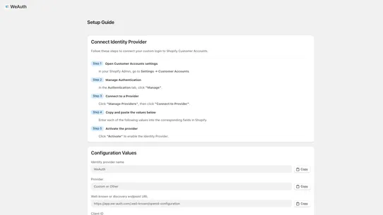 WeAuth – SMS OTP Login screenshot