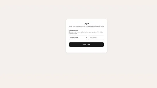 WeAuth – SMS OTP Login screenshot
