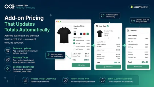 Unlimited Product Options screenshot