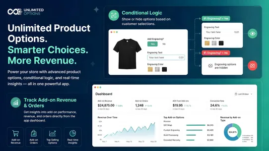 Unlimited Product Options screenshot