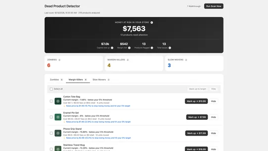 Dead Product Detector screenshot