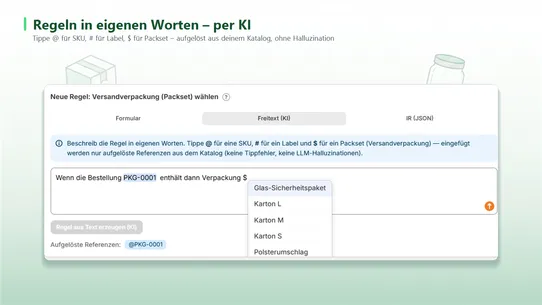 LUCID PPWR ZSVR Mengenmeldung screenshot