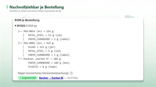 LUCID PPWR ZSVR Mengenmeldung screenshot