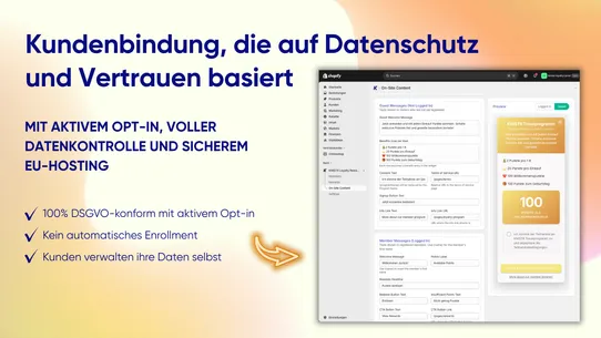 KNISTR Loyalty Rewards &amp; DSGVO screenshot