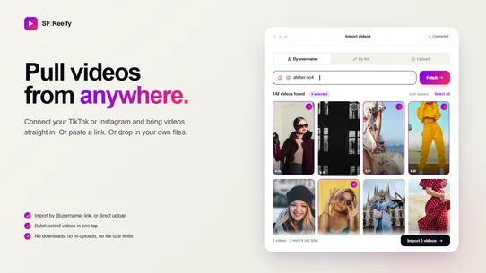 SF Reelfy Shoppable Vid Reels screenshot
