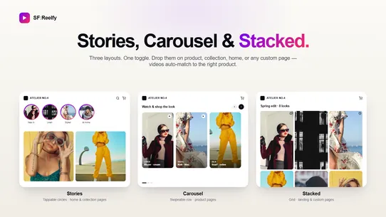 SF Reelfy Shoppable Vid Reels screenshot