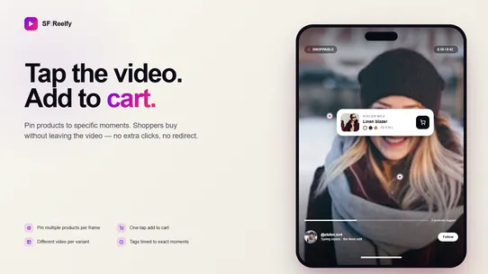 SF Reelfy Shoppable Vid Reels screenshot