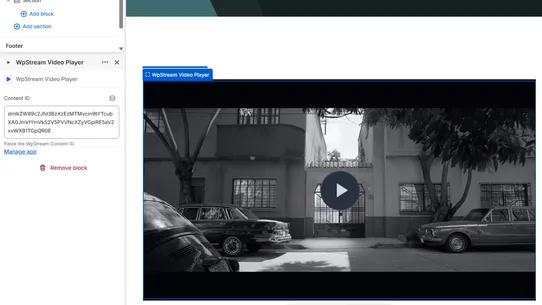 WpStream Video Player screenshot