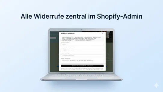 Widerruf Button screenshot