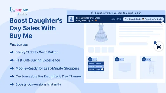 Buy Me ‑ Sticky Buy Button screenshot